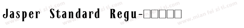 Jasper Standard Regu字体转换
